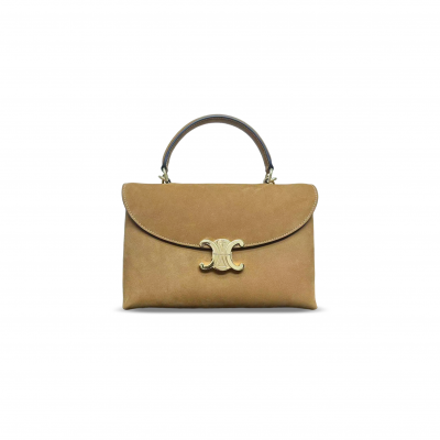 CELINE MEDIUM NINO BAG IN SUEDE CALFSKIN 117523 (25*17.5*10cm)